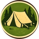 Pack 3 tent badge